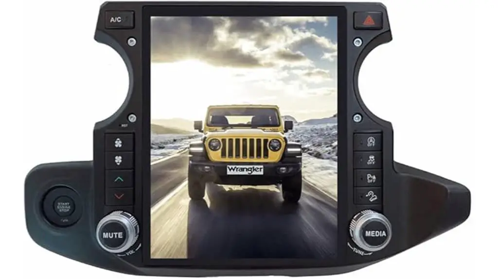 jeep wrangler touch screen radio