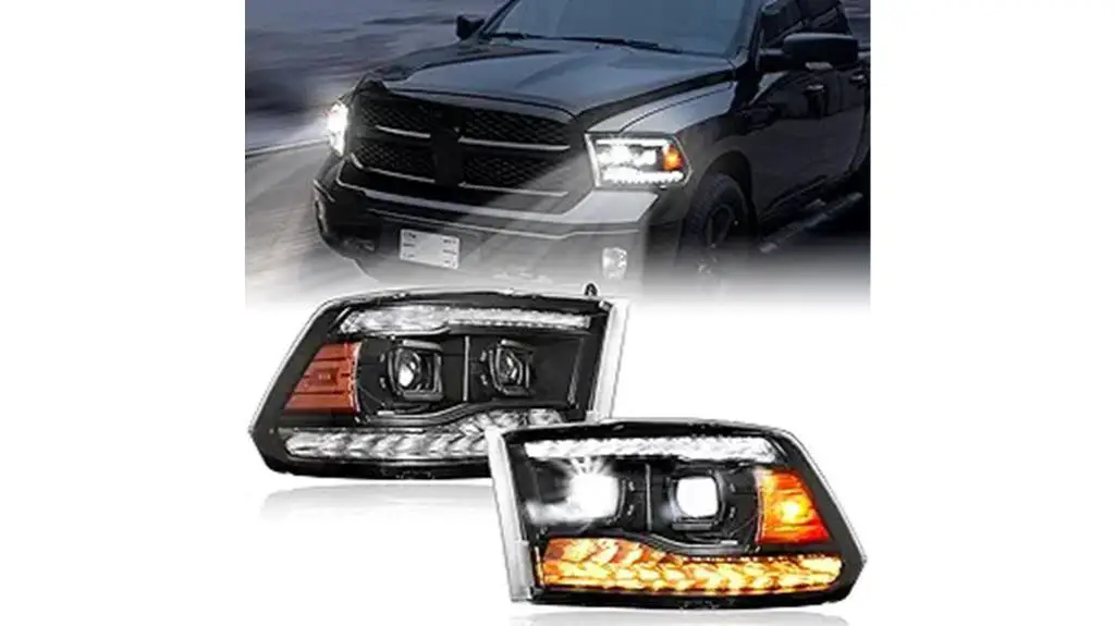 kewisauto led headlights dodge ram