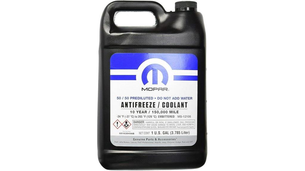 mopar coolant for jeep