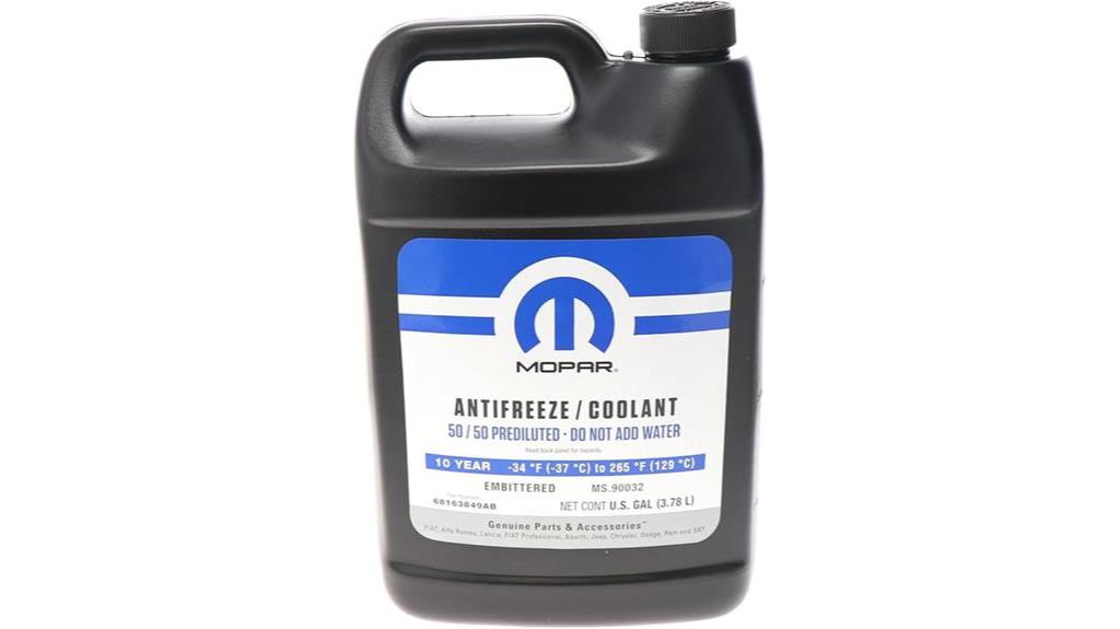 mopar coolant premixed 50 50