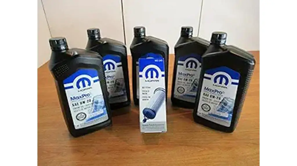 synthetic oil and filter