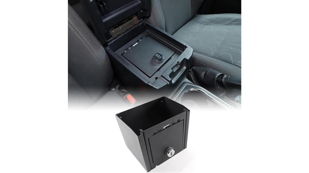 toyota tacoma console safe