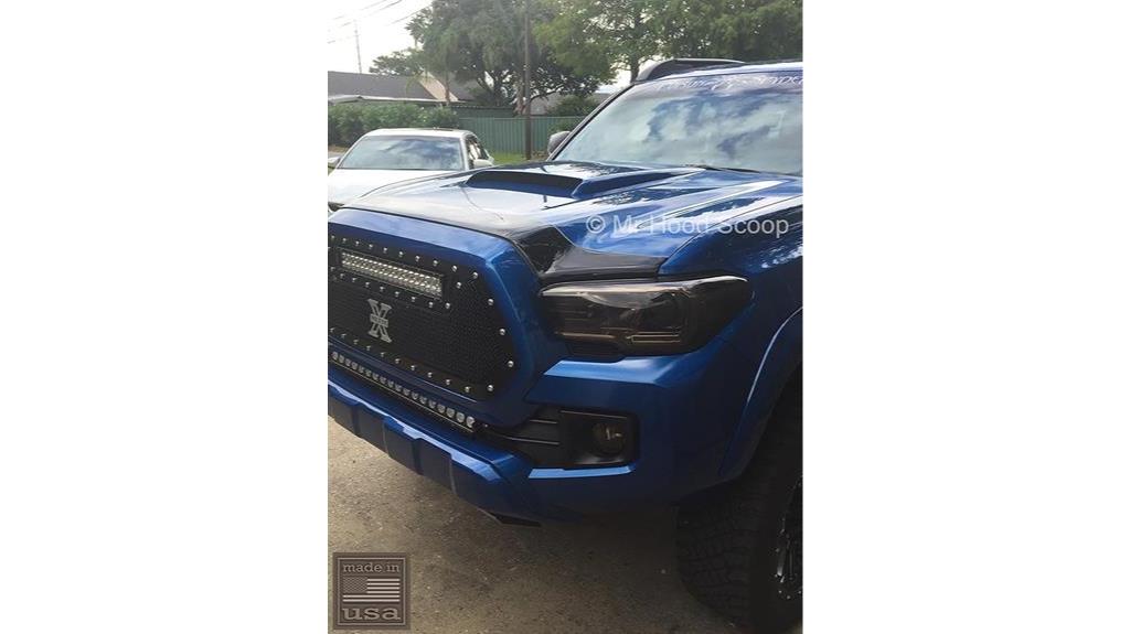 unpainted hood scoop tacoma