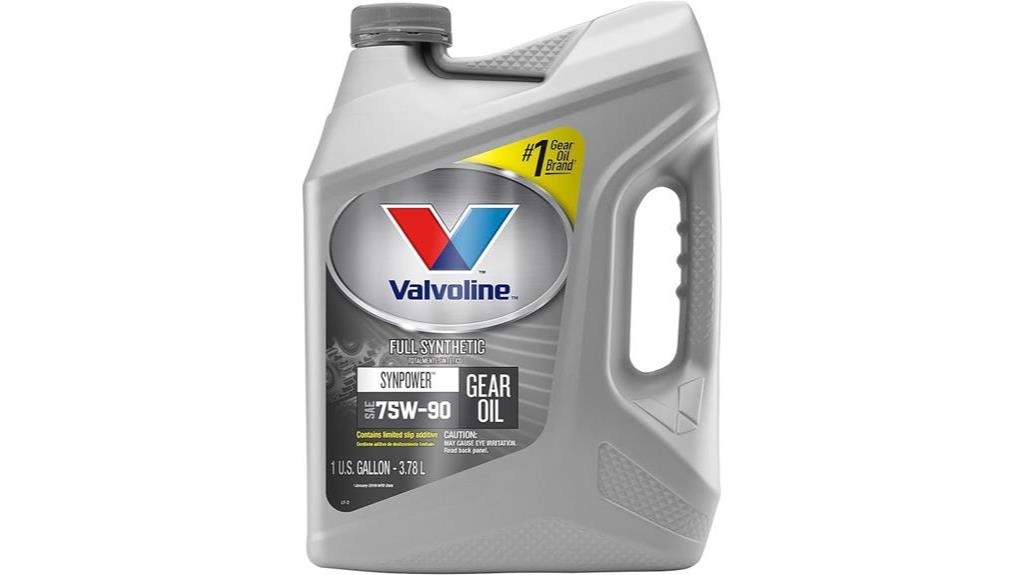 valvoline 75w 90 synthetic gear oil