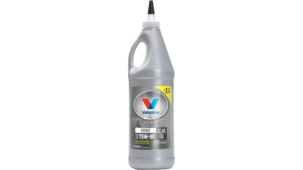 valvoline full synthetic gear oil