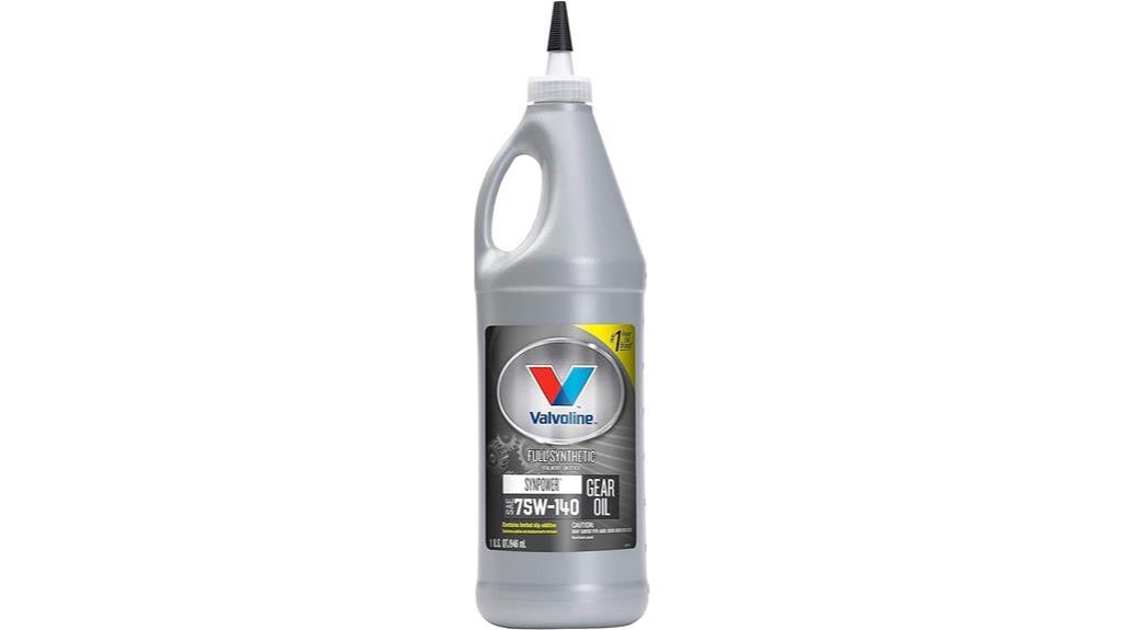 valvoline full synthetic gear oil