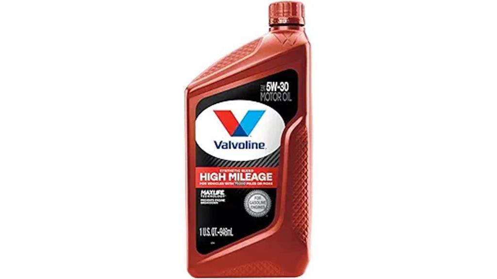 valvoline high mileage oil