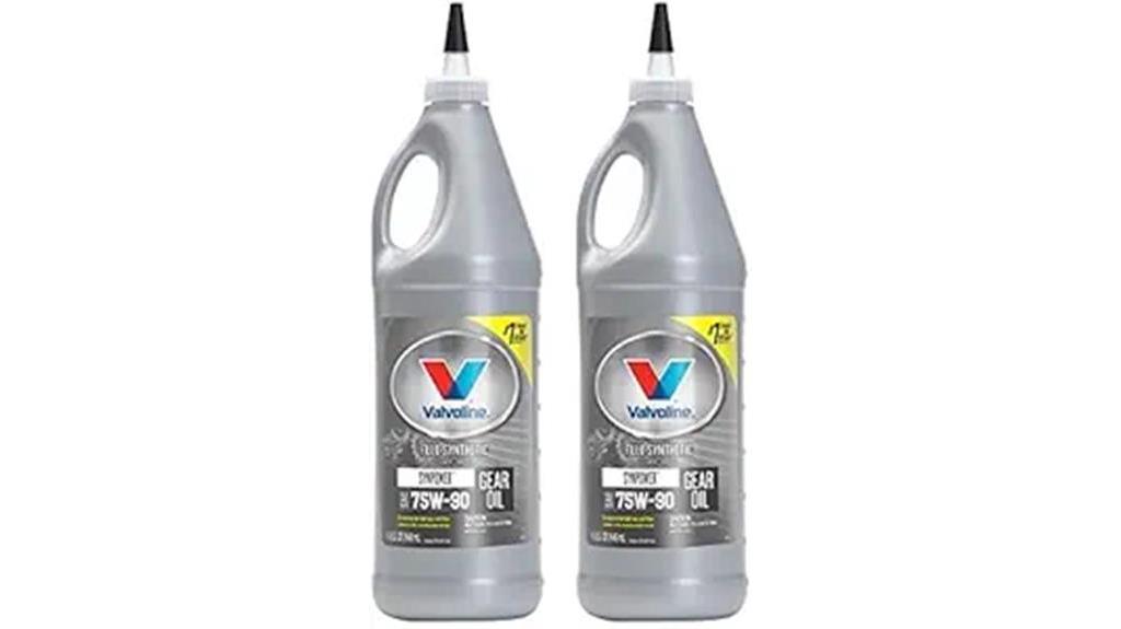 valvoline synthetic gear oil