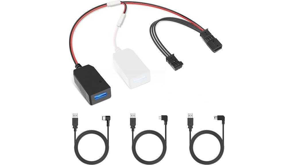 vehicle dashcam power adapter