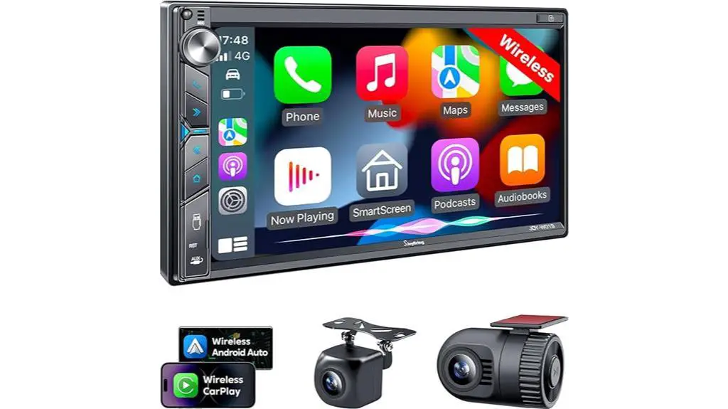 wireless double din car stereo