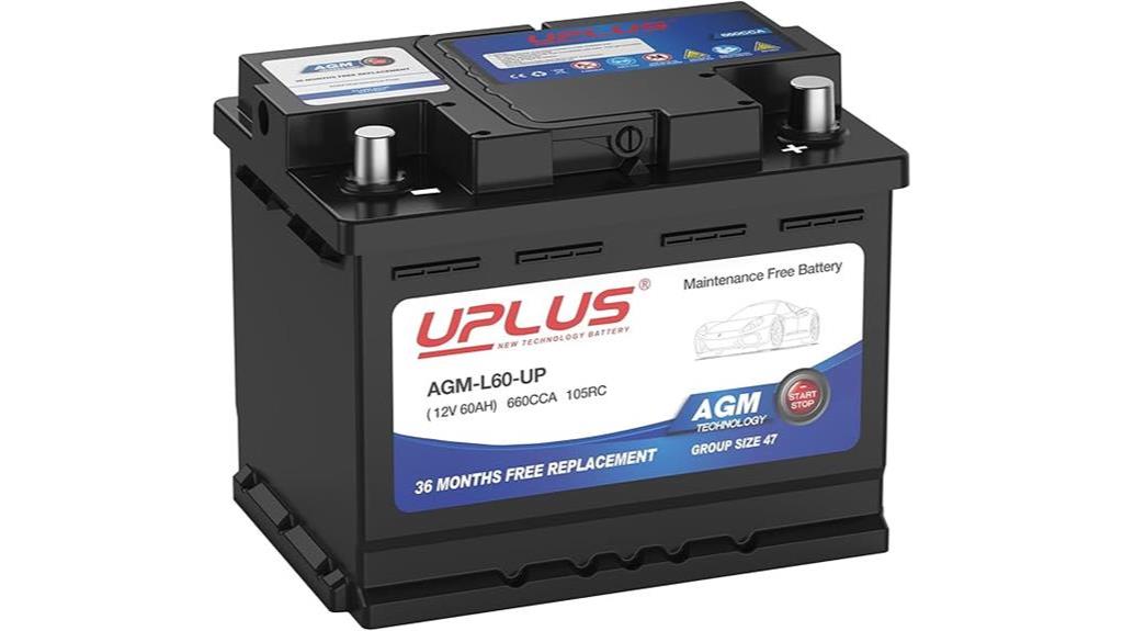 agm car battery model