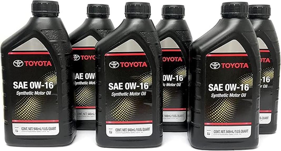 genuine toyota 0w16 oil