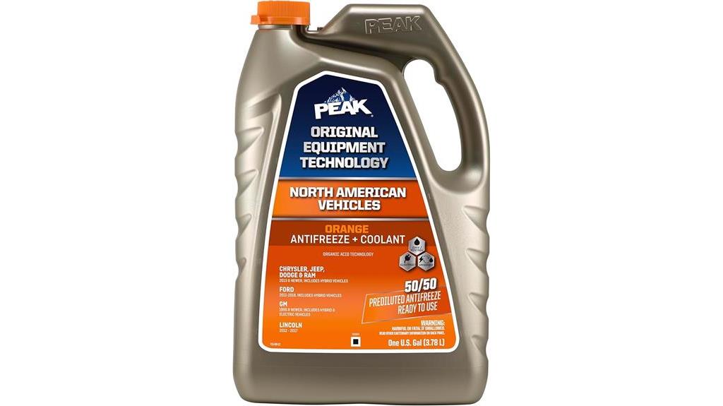 peak oet antifreeze coolant gallon