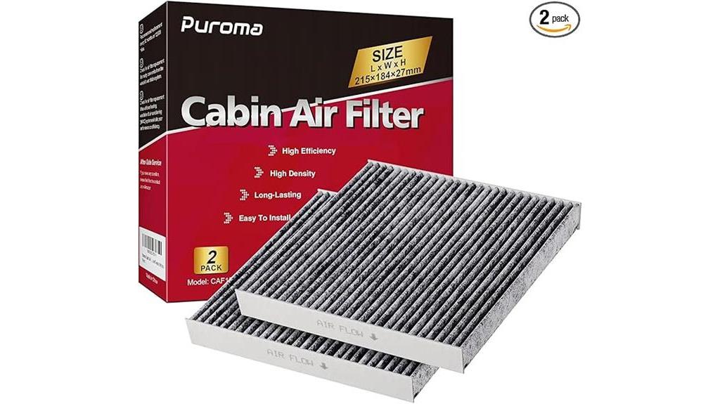puroma cabin air filter pack