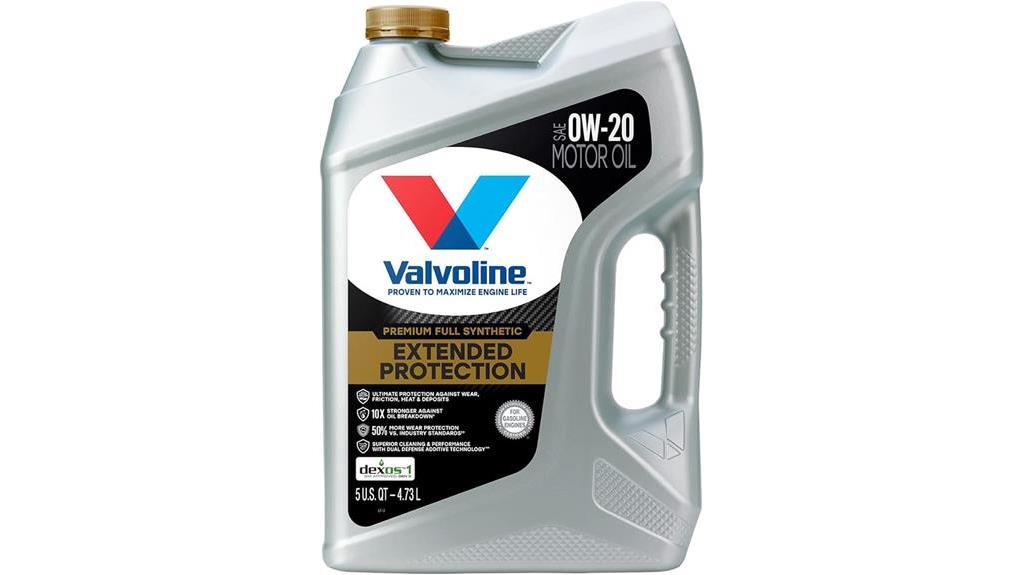 valvoline 0w 20 synthetic oil