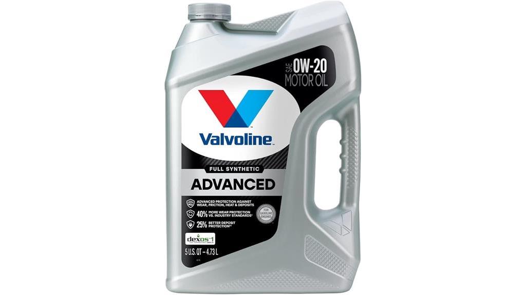 valvoline 0w 20 synthetic oil