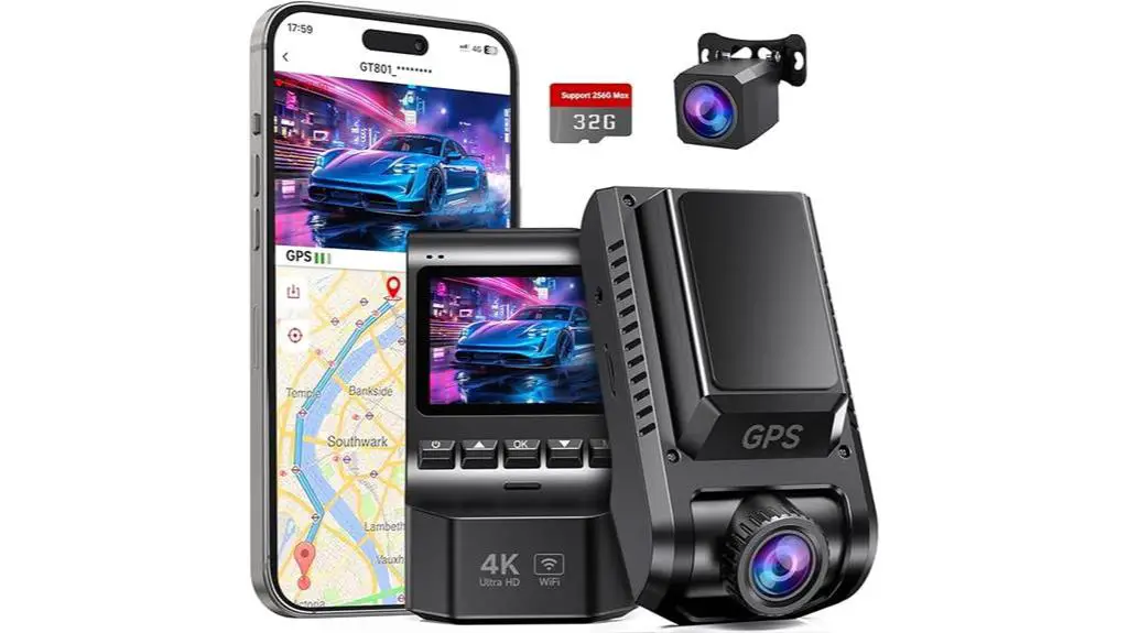 4k dual dash cam