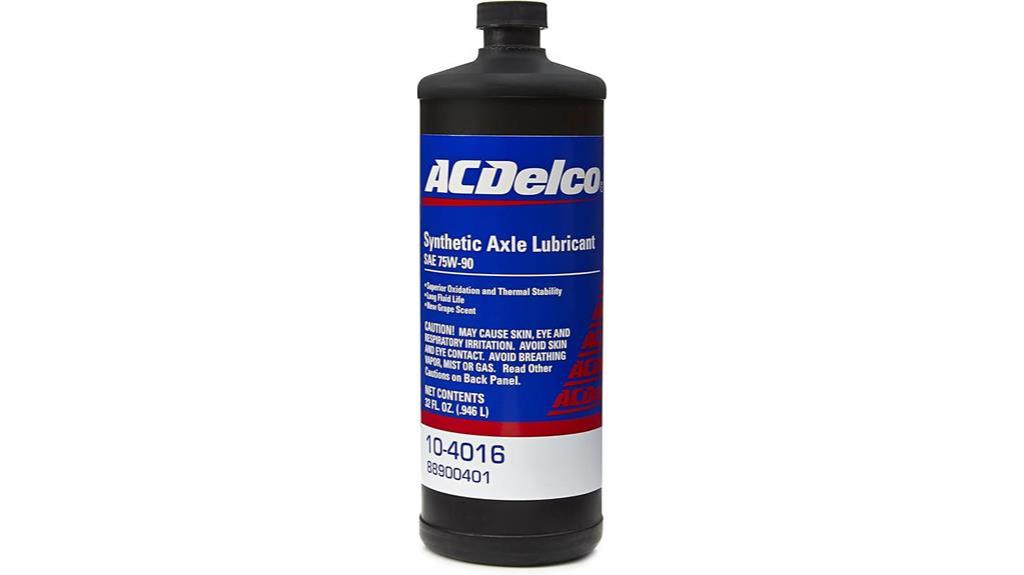 acdelco 75w 90 synthetic lubricant