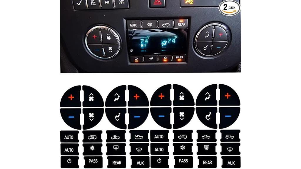 chevy ac dash repair kit