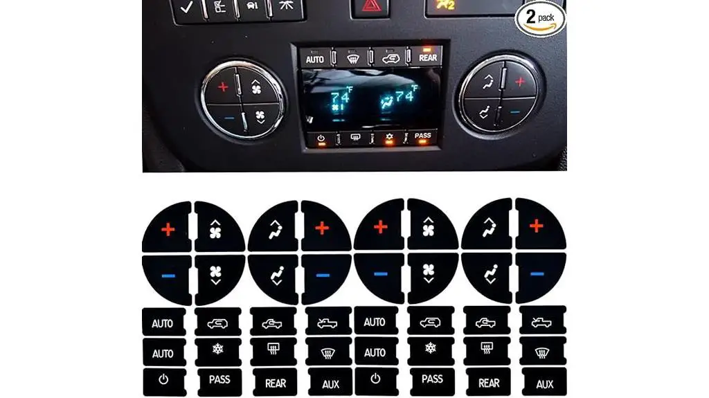 chevy dash button repair kit