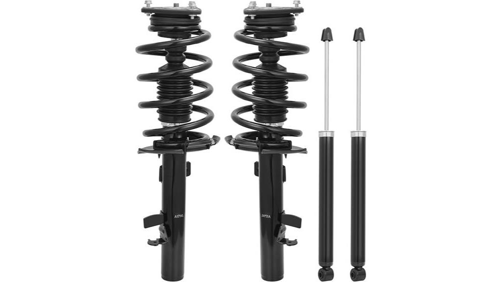 complete strut and shock assembly