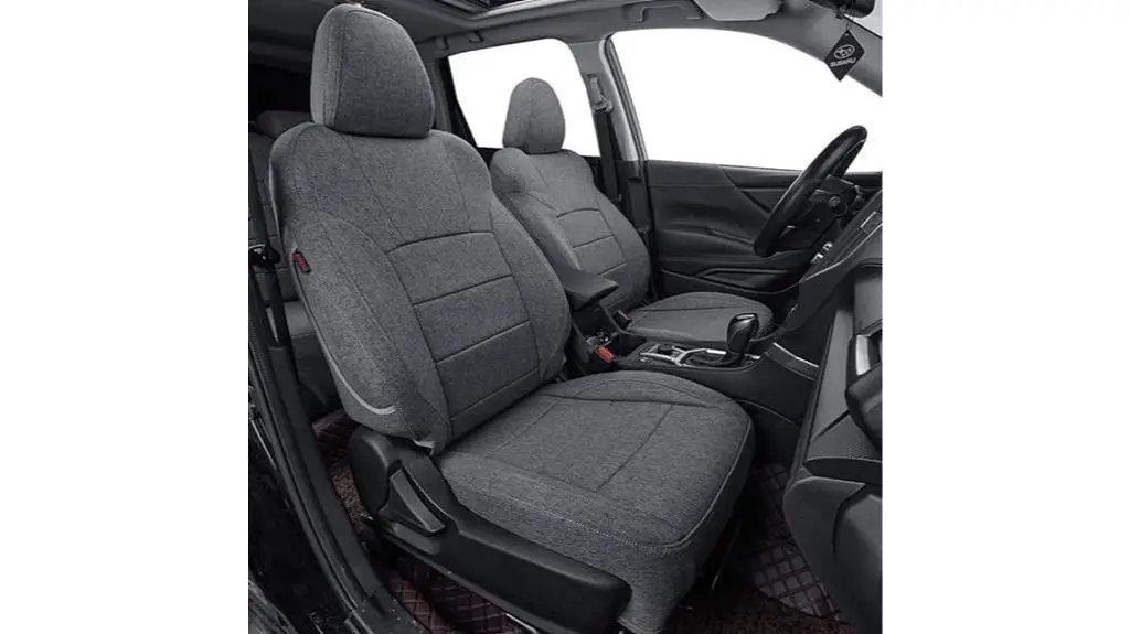 custom gray seat covers