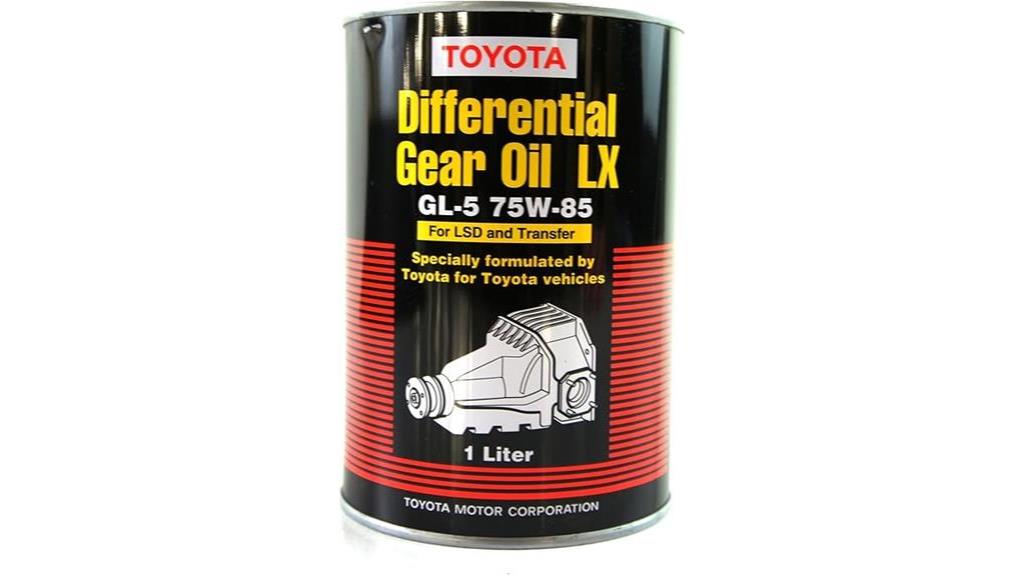 genuine toyota differential gear oil