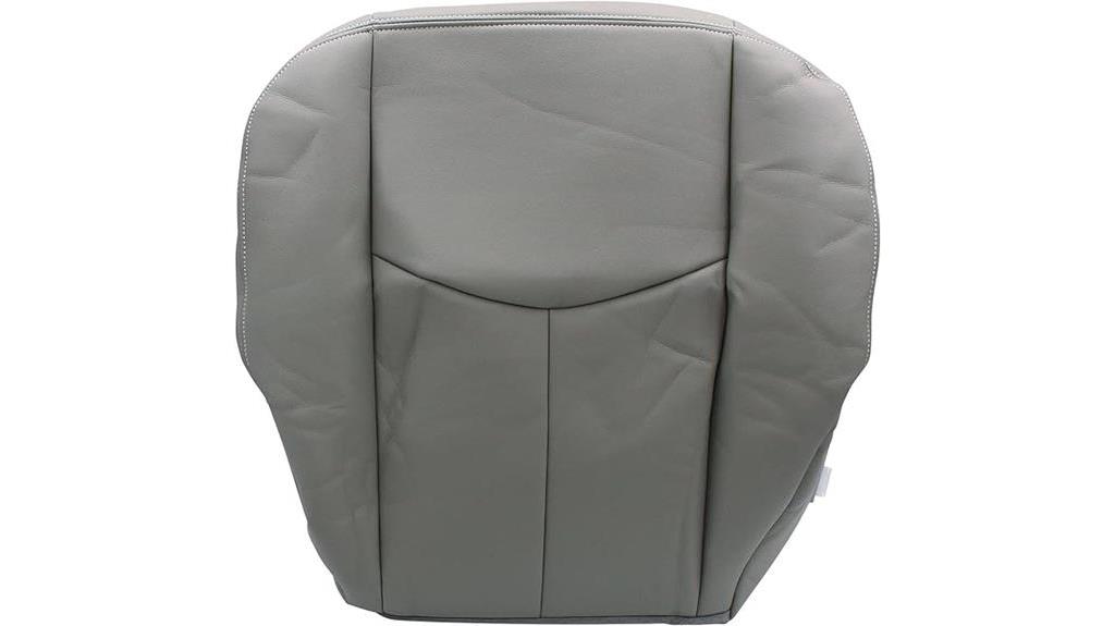 grey leather seat cover