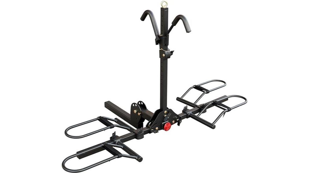 lightweight 2 bike hitch rack