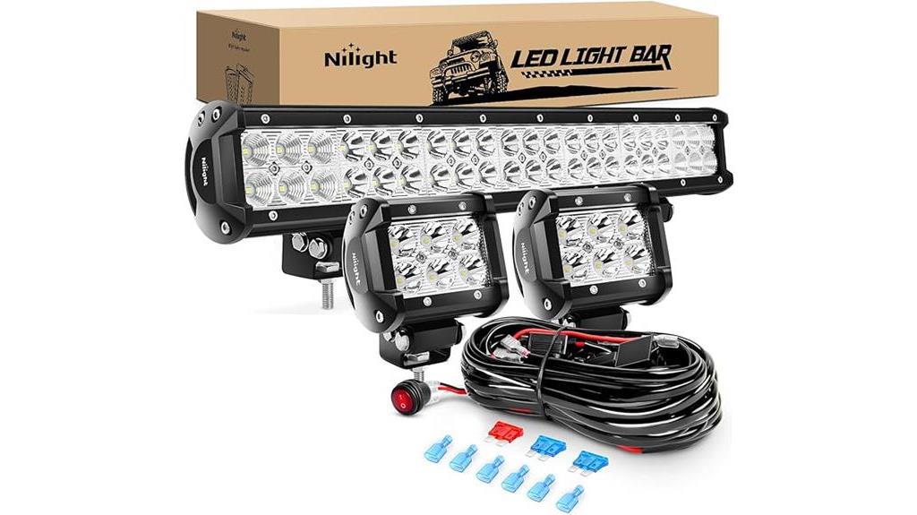 nilight 126w led light bar