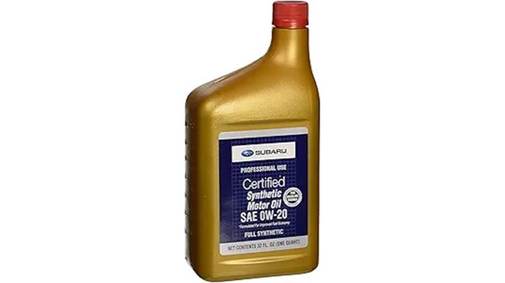 subaru 0w20 synthetic oil