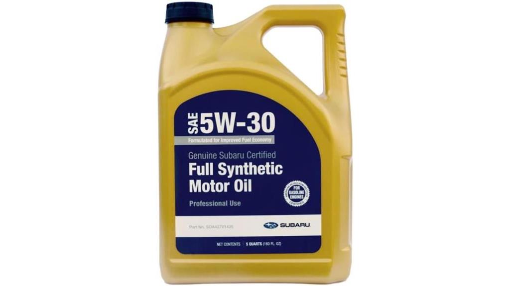 subaru 5w 30 motor oil