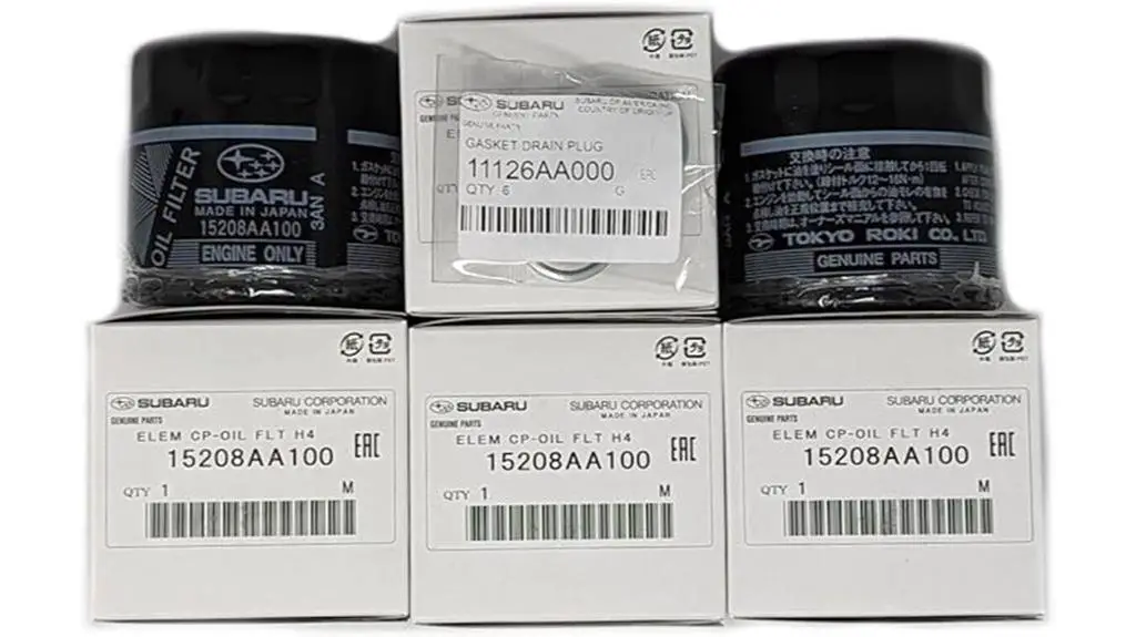 subaru oil filter kit