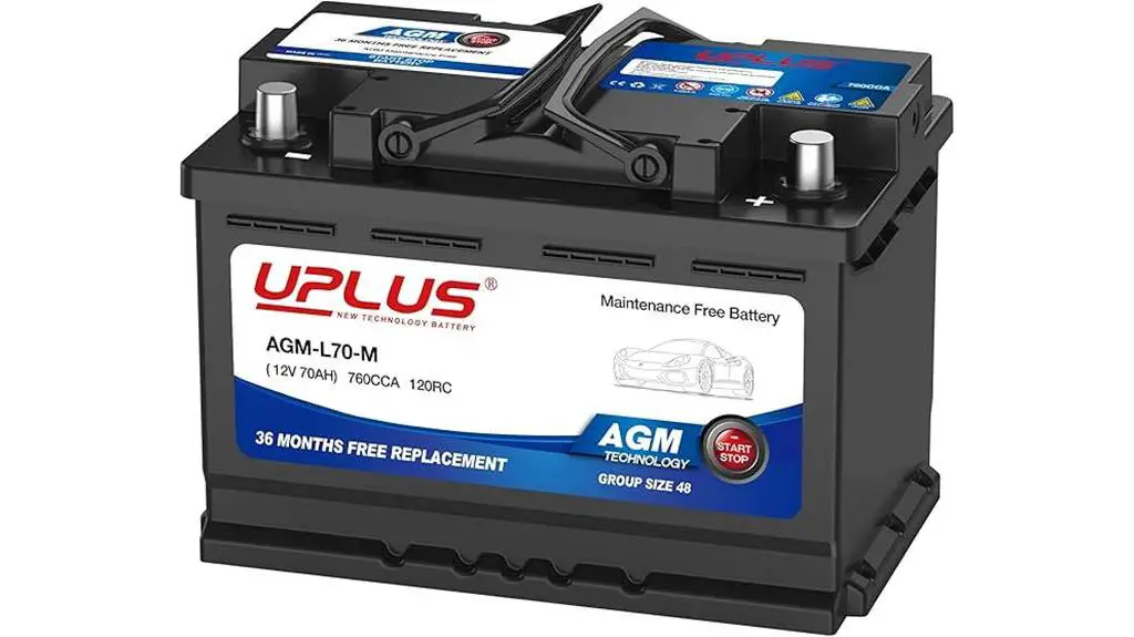 uplus agm 12v battery