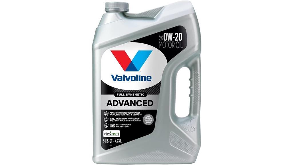 valvoline 0w 20 synthetic oil