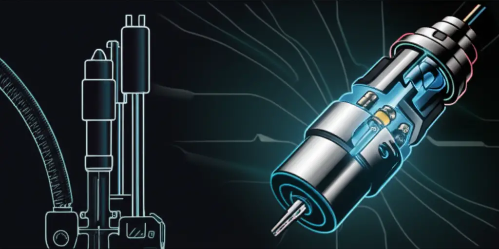 Illustration comparing mechanical and common-rail diesel fuel injectors with internal components highlighted to show failure points and fuel flow paths.